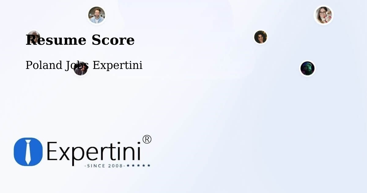 Resume Score & Job Description Match Tool – Góra - Poland Jobs Expertini